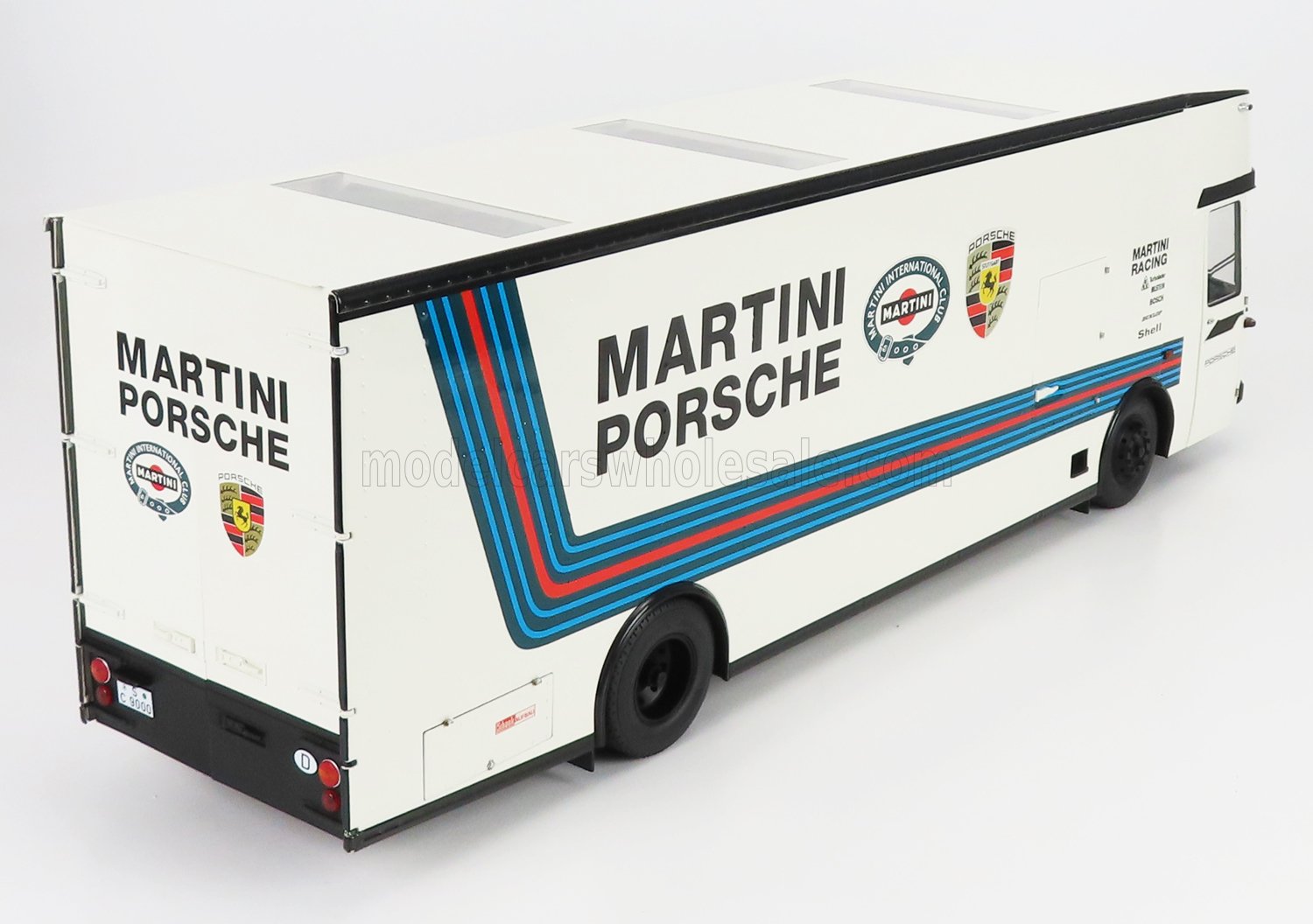 Schuco 1 18 Mercedes Benz O317 Truck Car Transporter Porsche Martini